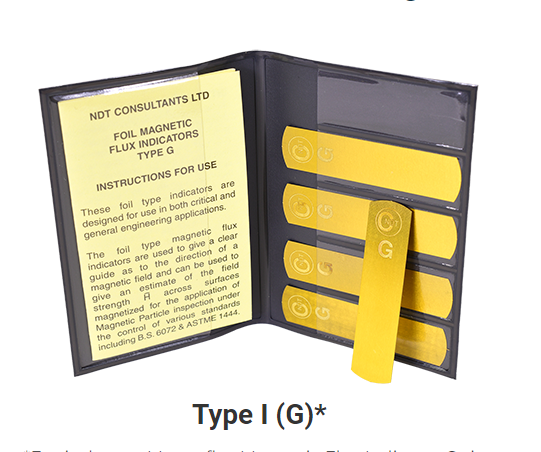 NDT Laminate Magnetic Flux Strips Type G Burmah-Castrol 5 Strips For Magnetic Particle Defect Detection Fittings 1