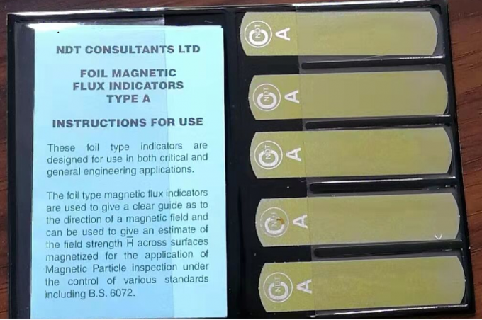 NDT Laminate Magnetic Flux Strips Type G Burmah-Castrol 5 Strips For Magnetic Particle Defect Detection Fittings 2