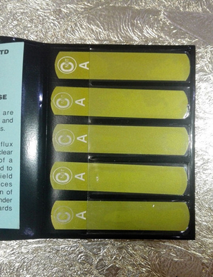 NDT Laminate Magnetic Flux Strips Type G Burmah-Castrol 5 Strips For Magnetic Particle Defect Detection Fittings