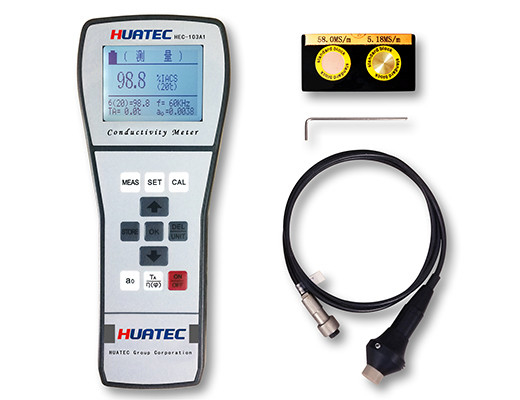 60KHz Sine Wave Digital Portable Eddy Current Electrical Conductivity Meter Measuring Units (MS/m Or %IACS)