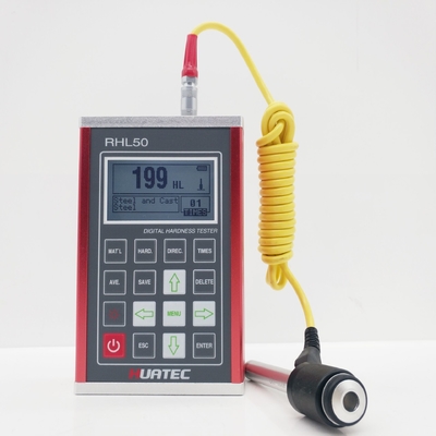 Wysokiej dokładności RHL50 LCD Display Przenośny tester twardości Leeb z dokładnością ±6HLD i promieniem Rmin 50mm Min.
