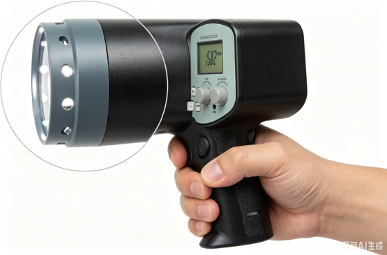 HDTS-3350PC Wysokiej Precyzji Stroboskop Meter Wewnętrzny i Zewnętrzny Trigger Flash Tachometer