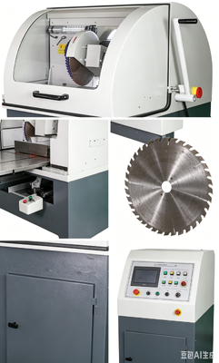 HC-350A Pionowa maszyna do cięcia próbek metalograficznych Φ110mm Max Cutting 4KW Wodne chłodzenie Sprzęt do cięcia próbek