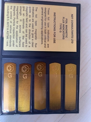 NDT Laminate Magnetic Flux Strips Type G Burmah-Castrol 5 Strips For Magnetic Particle Defect Detection Fittings