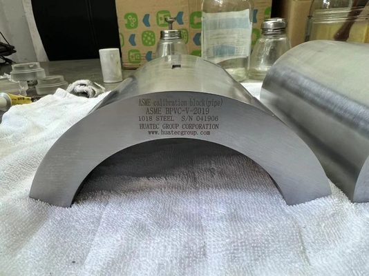 Ndt Equipment Pipe Ultradźwiękowy blok kalibracyjny do wiązki kątowej Asme