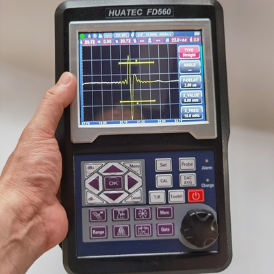 HUATEC 20-2000Hz Ultrasonic Flaw Detector FD560 z tłumieniem odrzucenia 0 do 80% wysokości pełnego ekranu