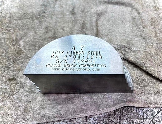 Ndt ultradźwiękowy blok testowy 1018 stal węglowa A7