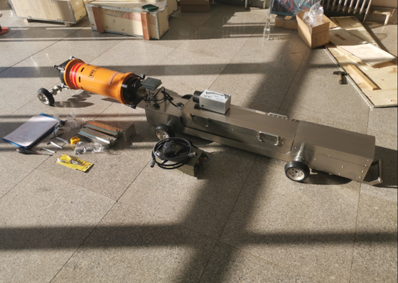HUATEC X Ray Pipe Crawler Machine Prężnica rury wykrywająca zakres Dia 400-1100mm