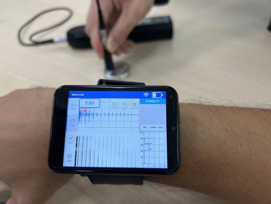 TG-14+ A Scan B Scan w trybie APP EMAT Elektromagnetyczny ultradźwiękowy miernik grubości z kolorowym LCD