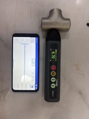 TG-14+ A Scan B Scan w trybie APP EMAT Elektromagnetyczny ultradźwiękowy miernik grubości z kolorowym LCD