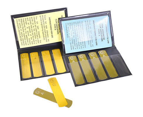 NDT Laminate Magnetic Flux Strips Type G Burmah-Castrol 5 Strips For Magnetic Particle Defect Detection Fittings