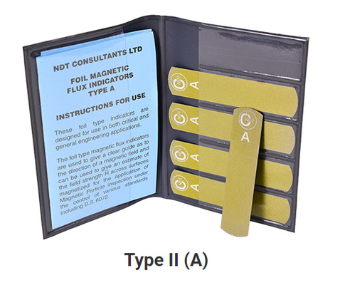 NDT Laminate Magnetic Flux Strips Type G Burmah-Castrol 5 Strips For Magnetic Particle Defect Detection Fittings