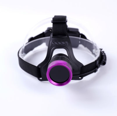 Czołowa lampa UV z regulowaną długością fali szczytowej 40 x 38 mm do noszenia na głowie i kasku