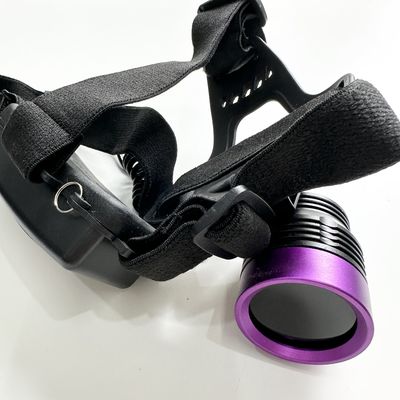 DG-3101S 90 stopni regulacja w górę i w dół UV Czarna lampa typu kasku z 30 średnim okresem trwania LED 50mm Obszar napromieniowany