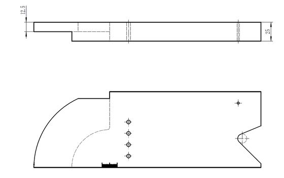 Kalibracja promienia PAUT IIW Blok ISO 19675 Metryczny