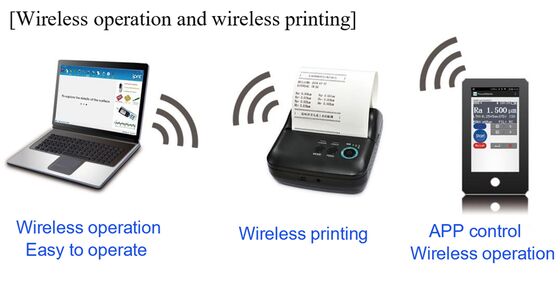 SRT-6610 Kolorowy LCD 13 Parametrów Bezprzewodowy Synchroniczny Miernik Chropowatości Powierzchni z Aplikacją Mobilną