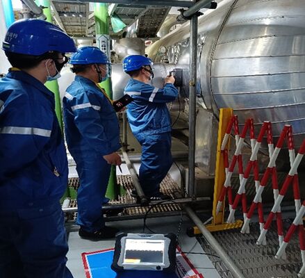 HEF-17B detekcja grubości ścianki metalowej rury metodą prądów wirowych z impulsowym wzbudzeniem