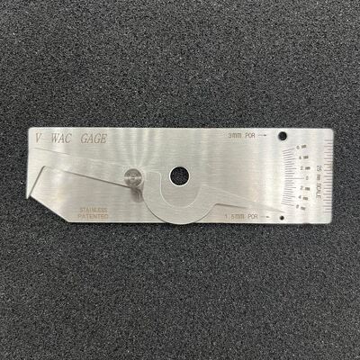 Typ V-WAC Jednoręczny ramię Fillet Stainless Steel Weld Gauge Metric & Inch Dual Scale