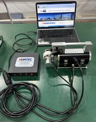 Urządzenie do wykrywania wad lin stalowych metodą magnetyczną MRT HRD-100