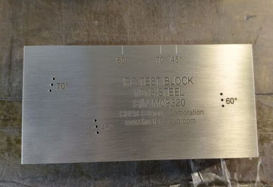 AWS D1.1/D1.1M-2015 RC Ultrasonowy blok kalibracji rozdzielczości dla przetworników wiązki kątowej