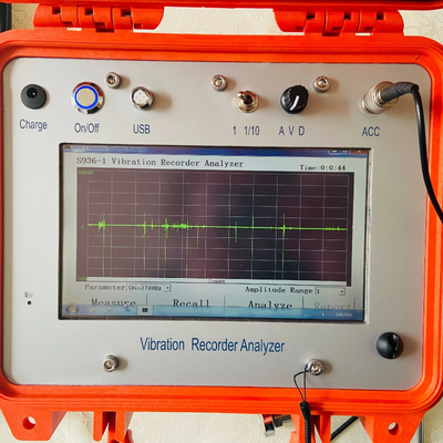 HG-S936L-1 Przenośny rejestrator danych o wibracjach 1 Hz–200 Hz Jednokanałowe urządzenie do testowania wibracji