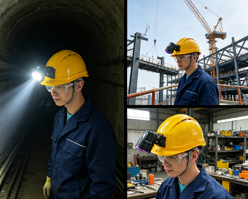 DG-90H Portable Helmet UV Flashlight Adjustable Angle Dual Use Handheld & Head Mounted Industrial UV Testing Light