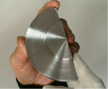 Blok kalibracyjny typu DC UT 1,0" i 2,0" Radius Shear Wave Distance Calibration Reference Block dla detektora błędów ultradźwiękowych