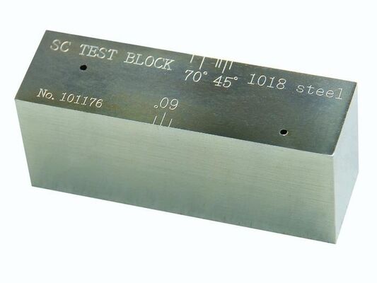 SC UT Blok odniesienia wrażliwości 0,905"×1,25"×3" NDT Próbka kalibracji wrażliwości fal cięcia